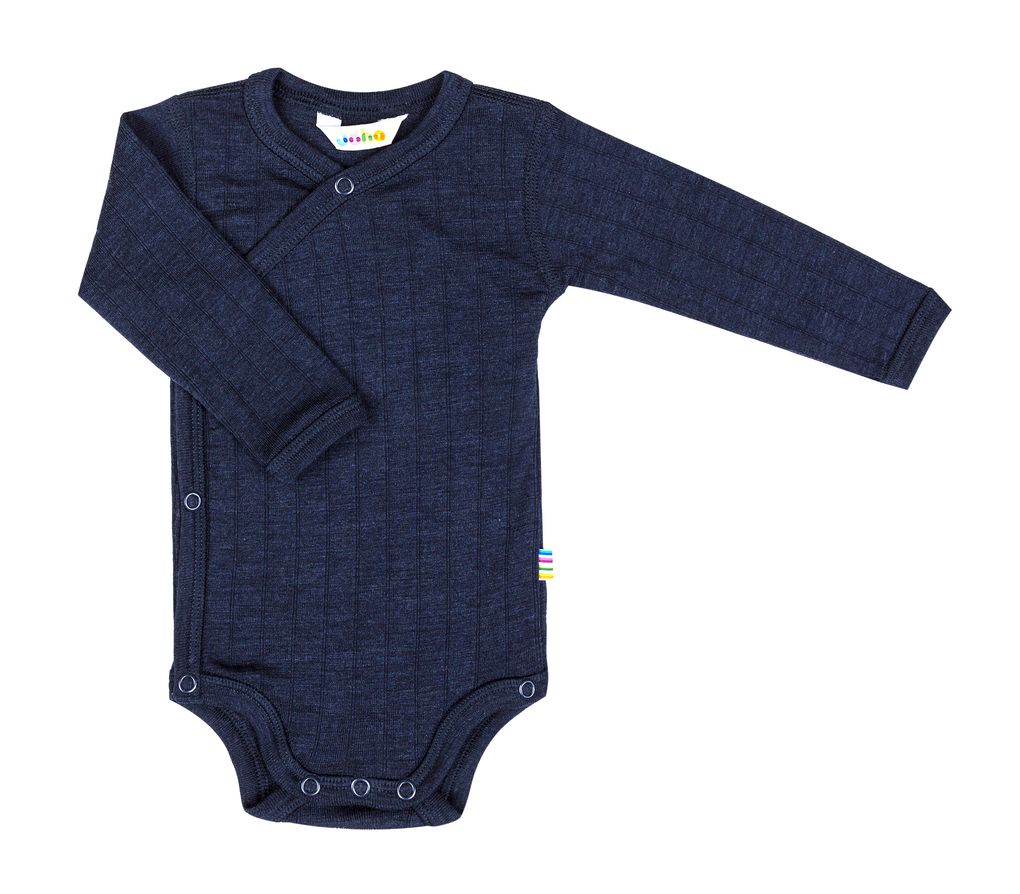 Joha Baby Mädchen Jungen Wickel-Body langarm Merino-Wolle/Seide