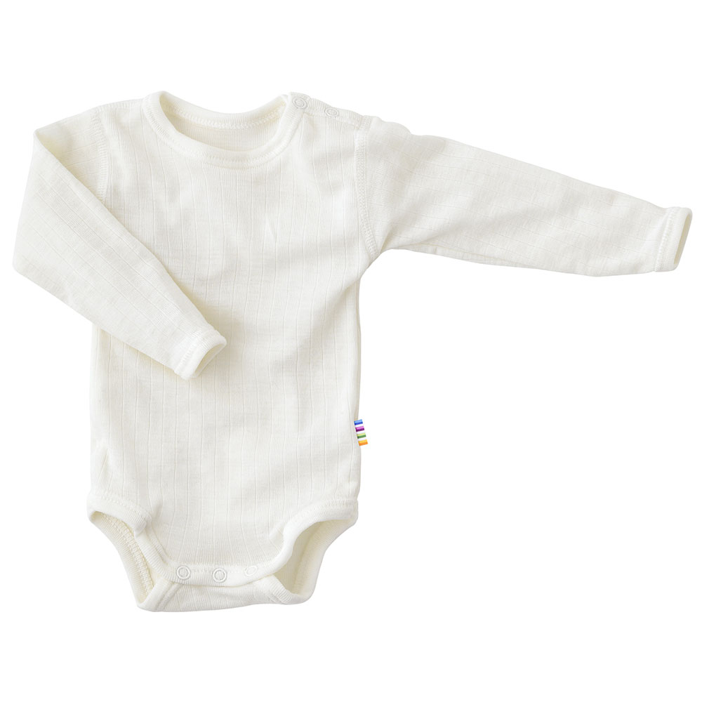 Joha Baby Body langarm aus Merino-Wolle/Seide
