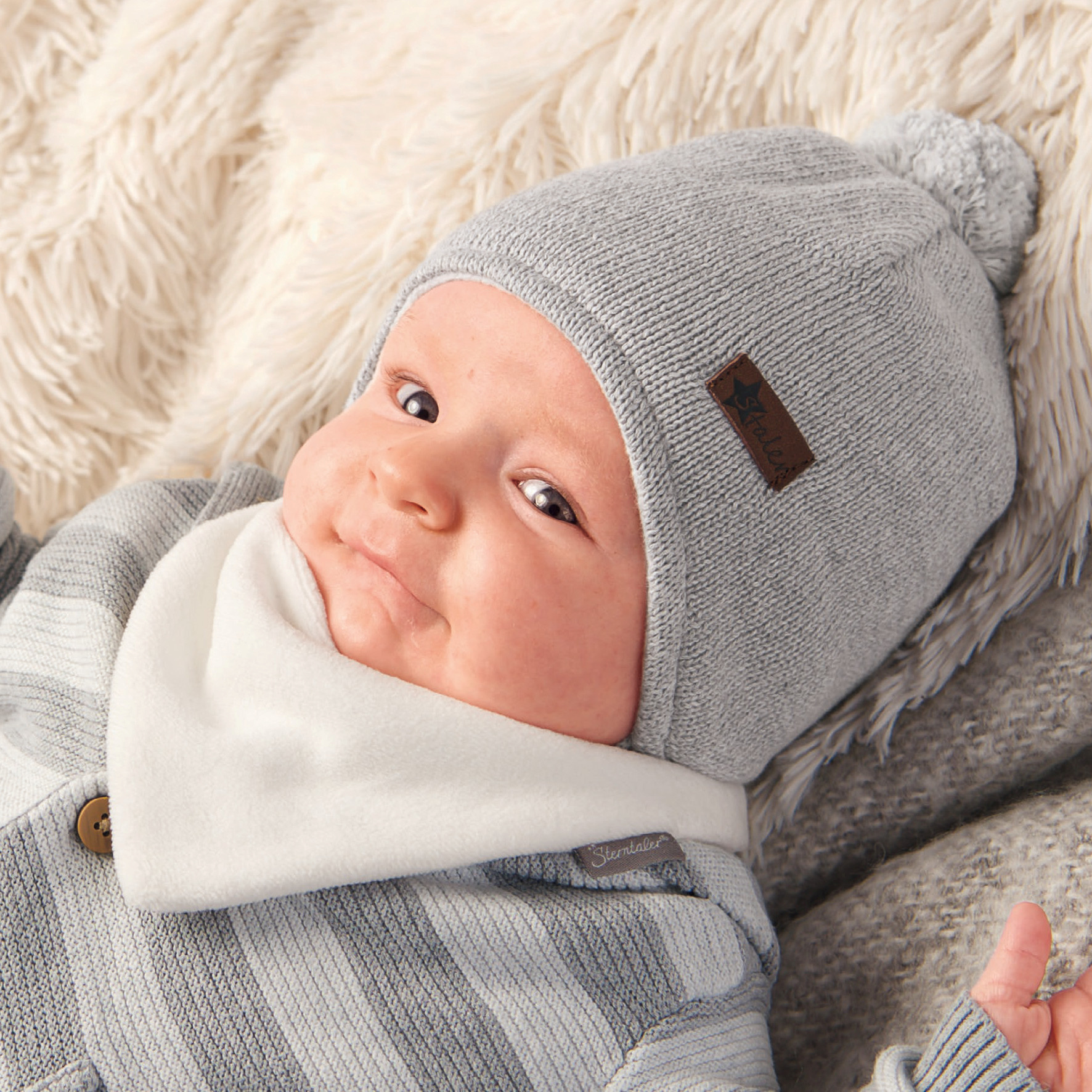 Sterntaler Baby-Jungen Strickm/ütze M/ütze