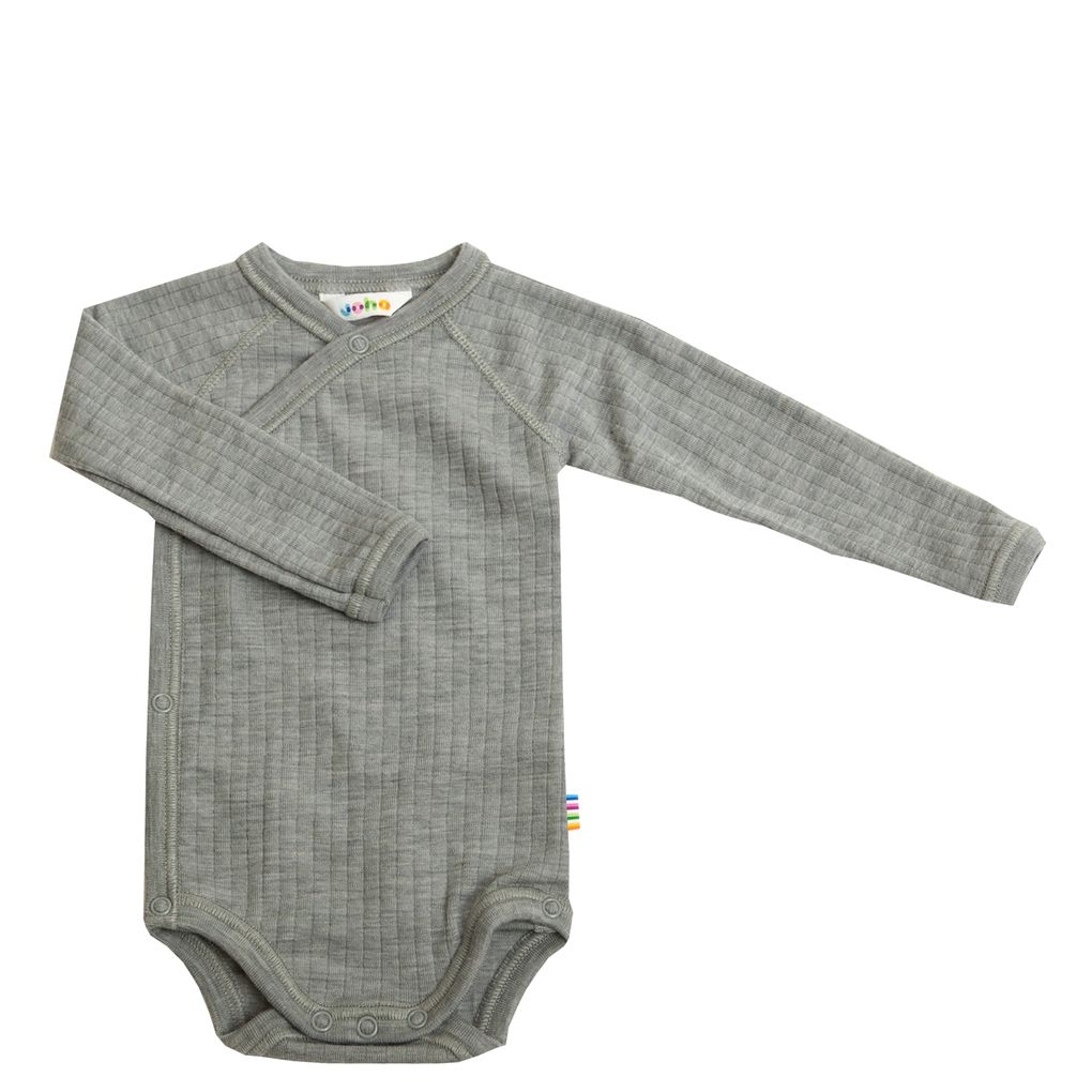 Joha Baby Jungen Mädchen Wickel-Body langarm Merino-Wolle