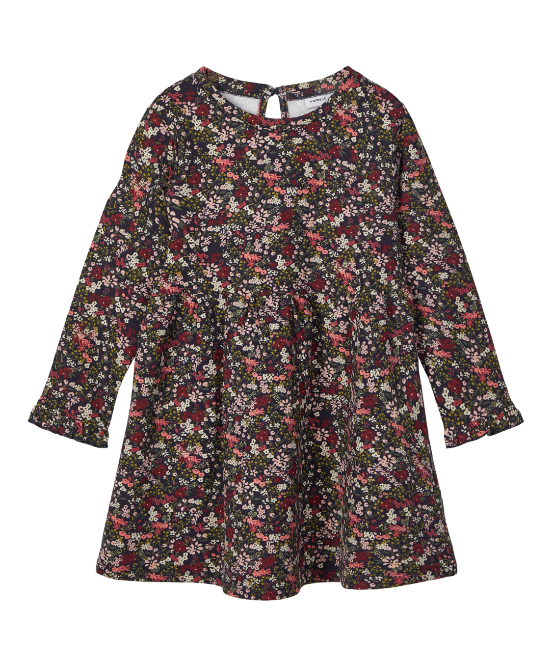 ELFIN Damen Sweatkleid Langarm Kleider Sweatshirt Dress L/ässig Sportliche Longshirt Tops Minikleider mit Logodruck Herbst
