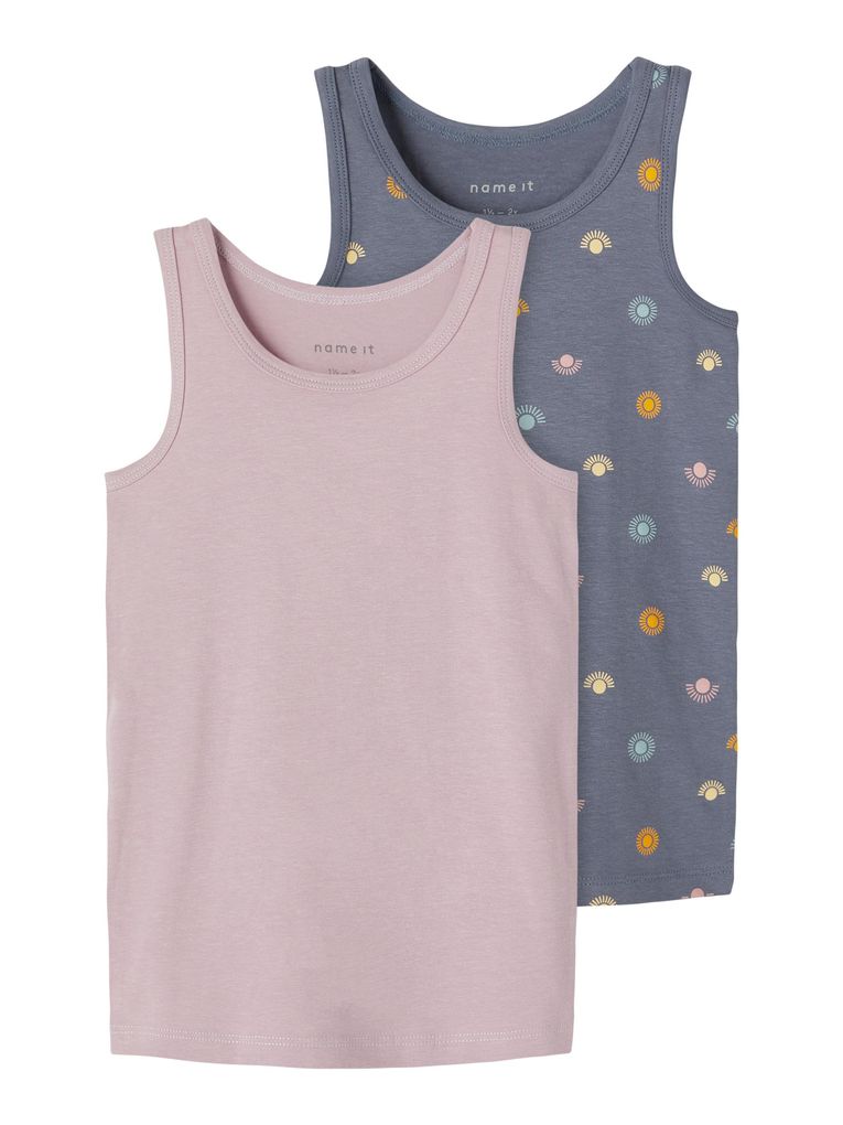 Name it Mädchen Unterhemden 2er Pack NMFTANK TOP FOLKSTONESUN