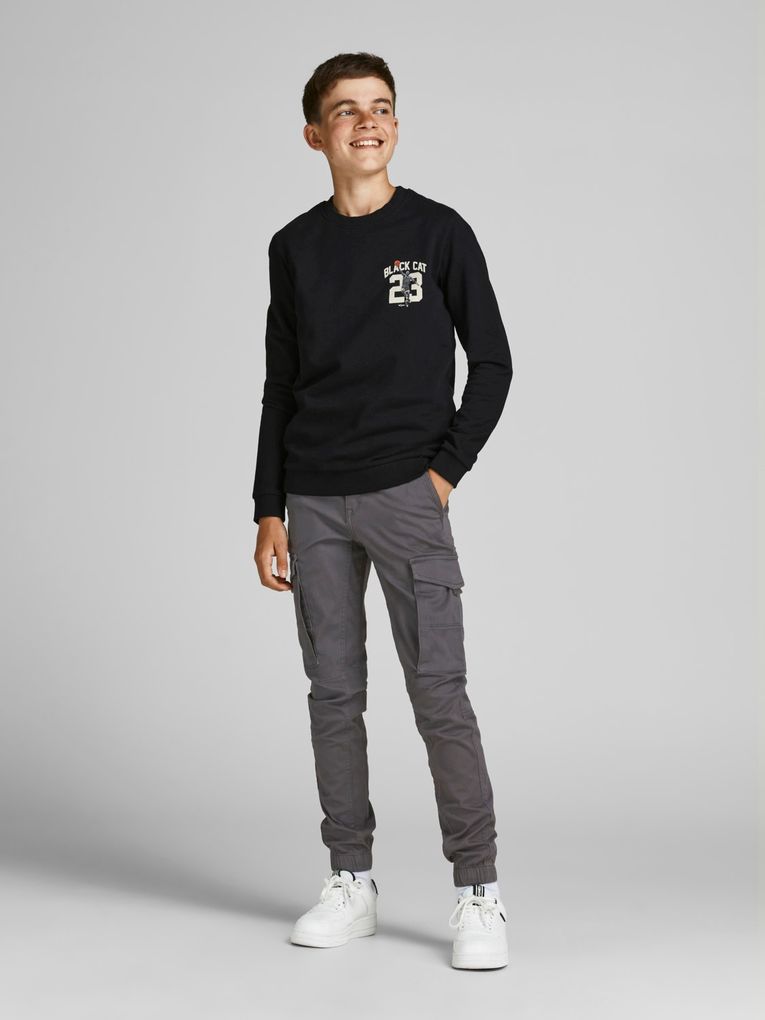 Jack & Jones Jungen Cargohose JPSTPAUL JJFLAKE ASPHALT JNR