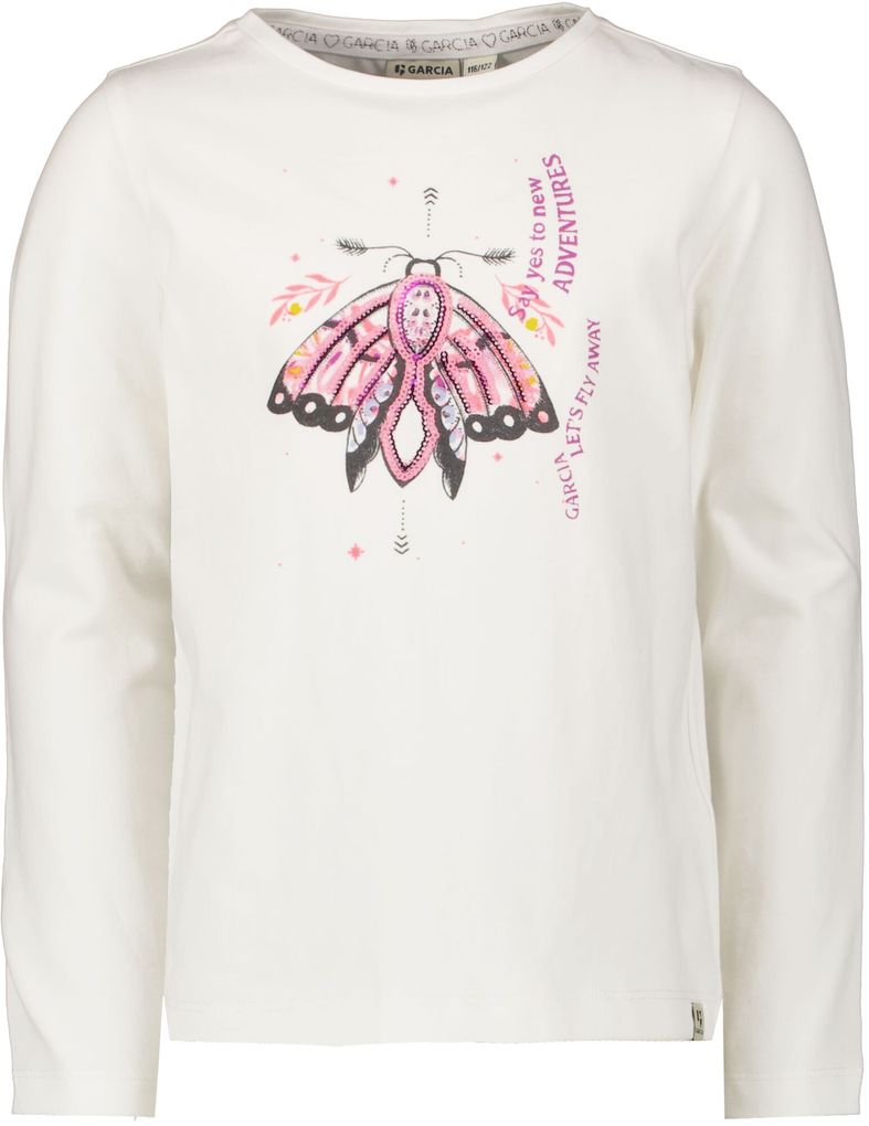 Garcia Mädchen Langarmshirt Schmetterling