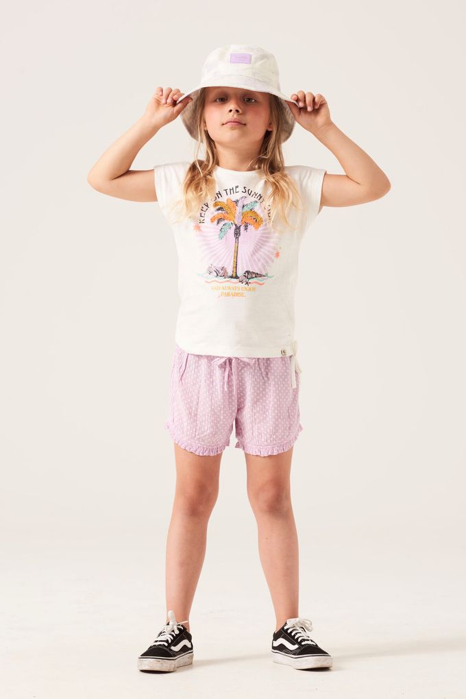 GRATIS MIT GUTSCHEIN Garcia Mädchen Shorts kurze Hose mit Rüschensaum