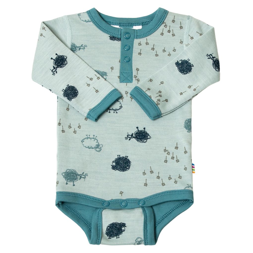 Joha Baby Jungen Body langarm Merino-Wolle/Bio-Baumwolle