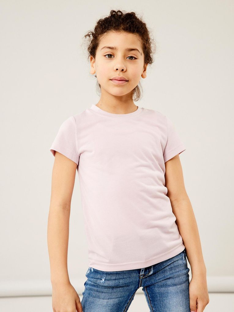 GRATIS MIT GUTSCHEIN Name it Mädchen Basic T-Shirt kurzarm NKFNILLA TOP