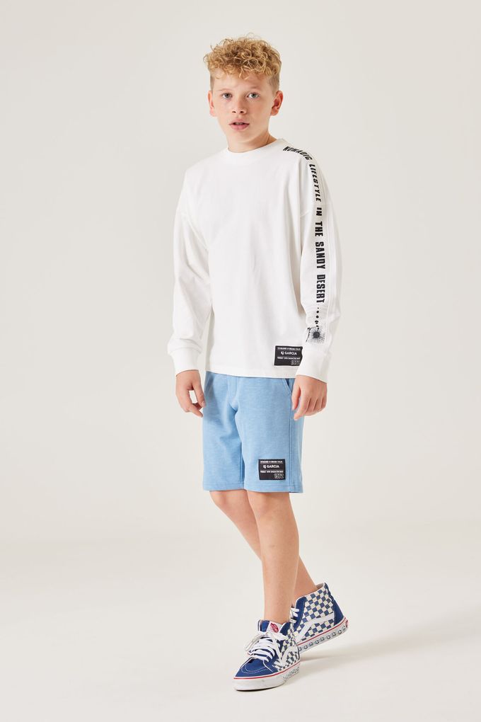 Garcia Jungen Rundhals-Sweatshirt mit Ärmelprint