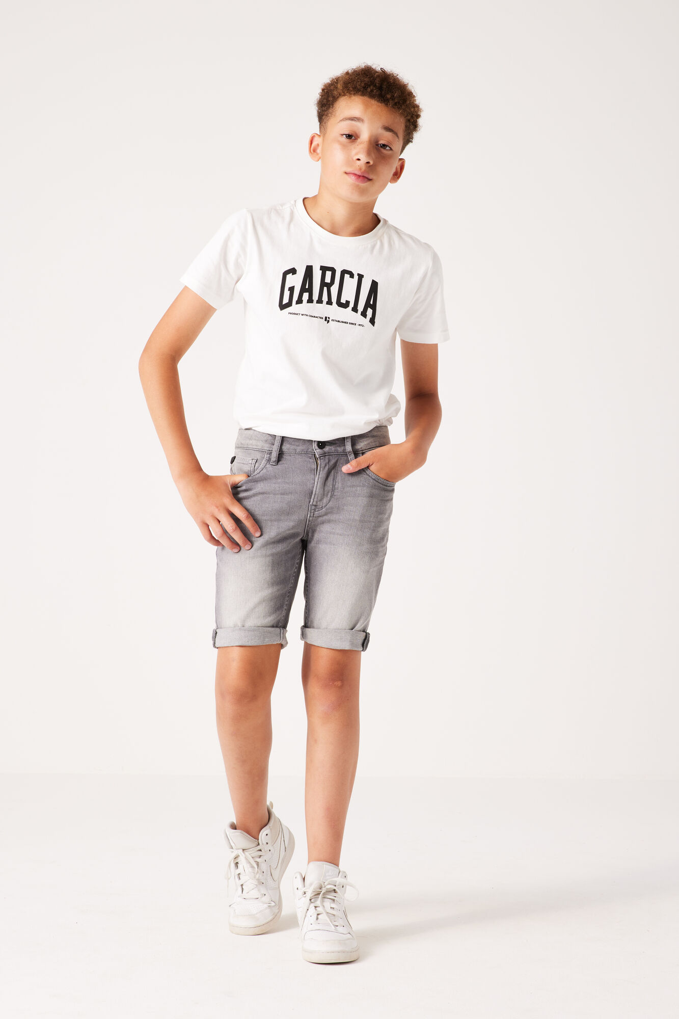 Garcia Jungen kurze fit kaufen slim Jeans-Bermuda Hose Tavio