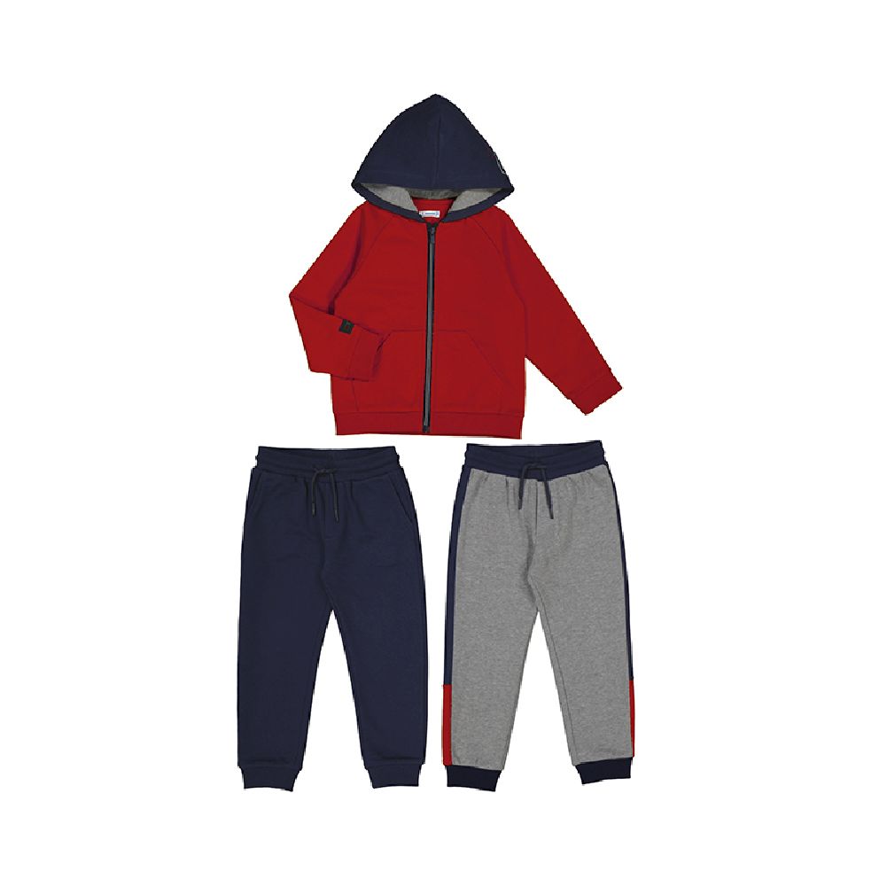 Mayoral Jungen Sportanzug 3-teilig Sweatjacke & 2 Sporthosen