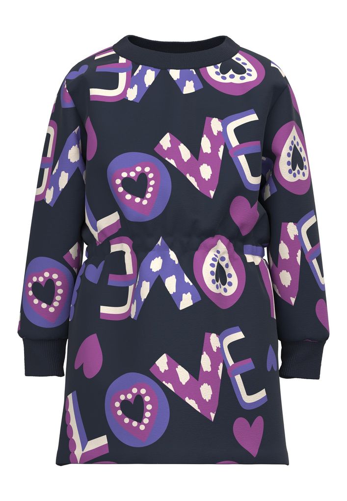 Name it Mädchen Sweatkleid NMFNILA LS SWE DRESS BRU PB