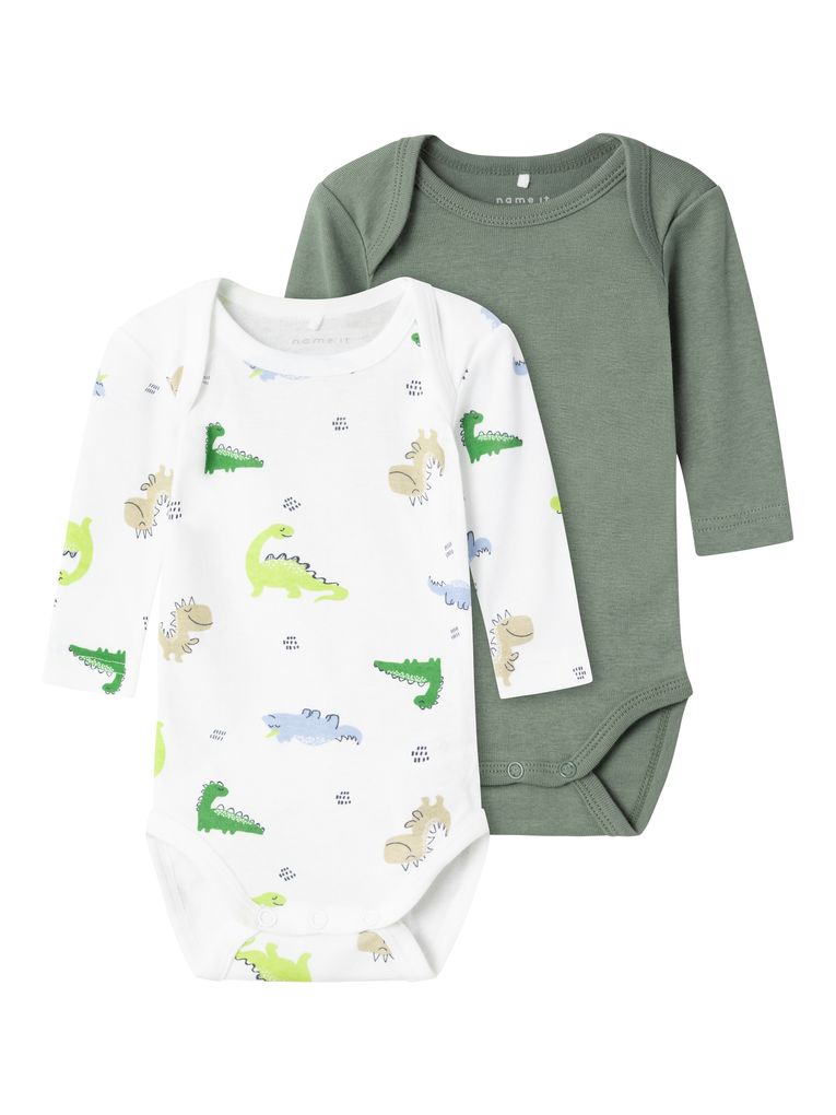 Name it Baby Jungen Langarmbody 2er Pack NBMBODY DINO