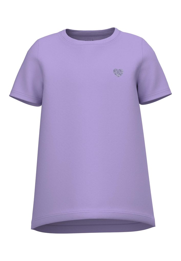 Name it Mädchen Basic T-Shirt NKFVIOLINE LOOSE TOP F