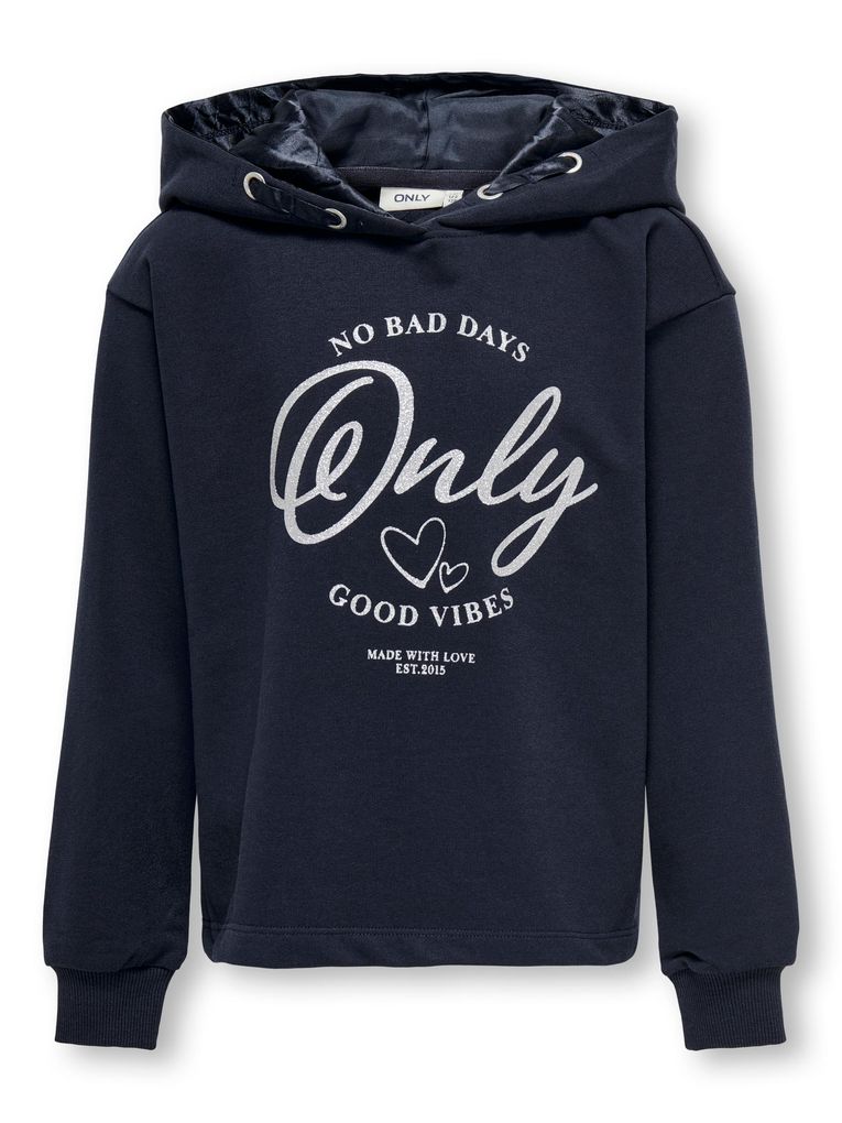 Kids Only Mädchen Kapuzen-Sweatshirt KOGWENDY GLITTER LS HOOD