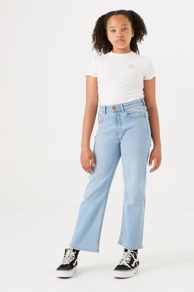 Garcia Mädchen Jeans Mylah straight fit, high waist knöchellang