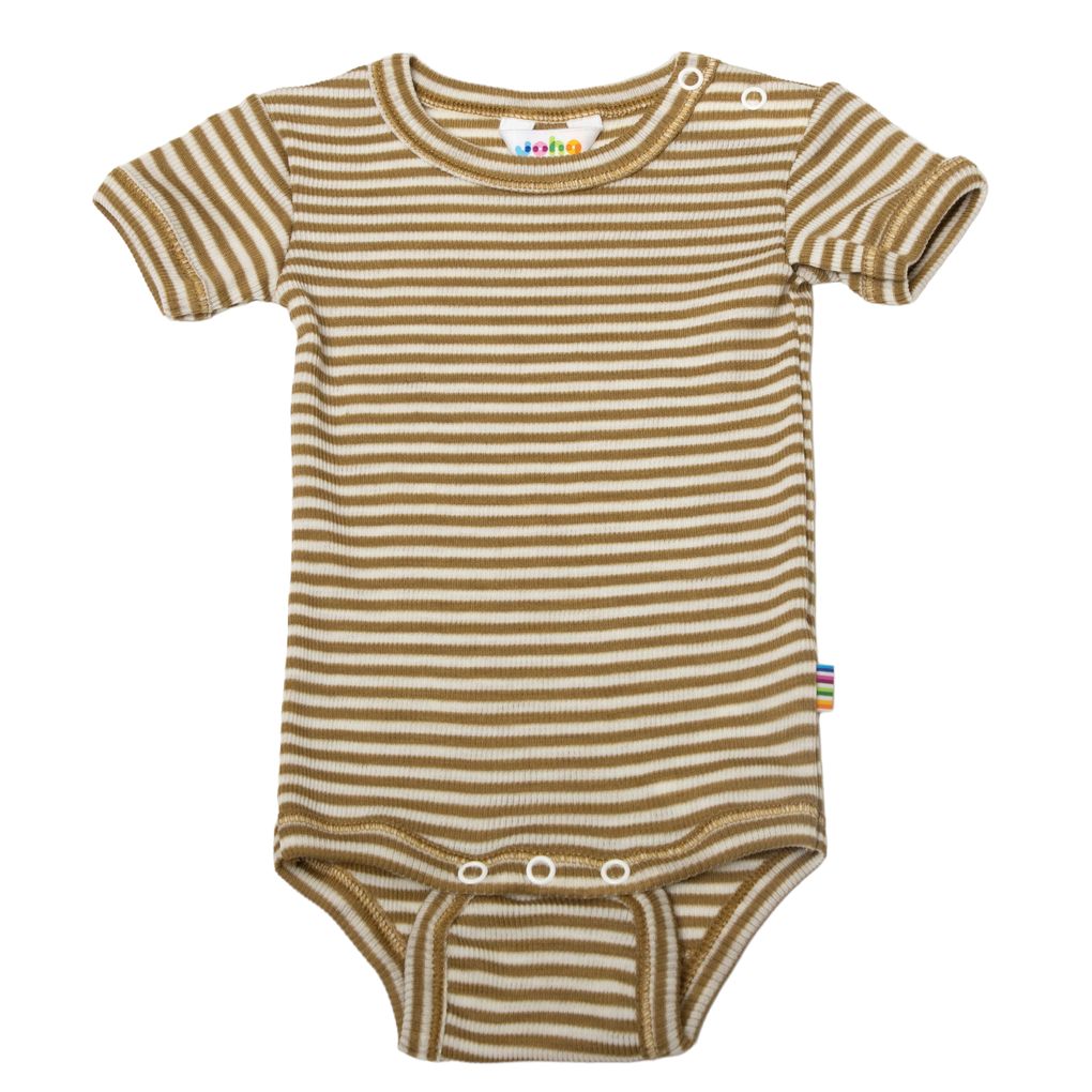 Joha Baby Mädchen Jungen Kurzarmbody Merinowolle/Seide