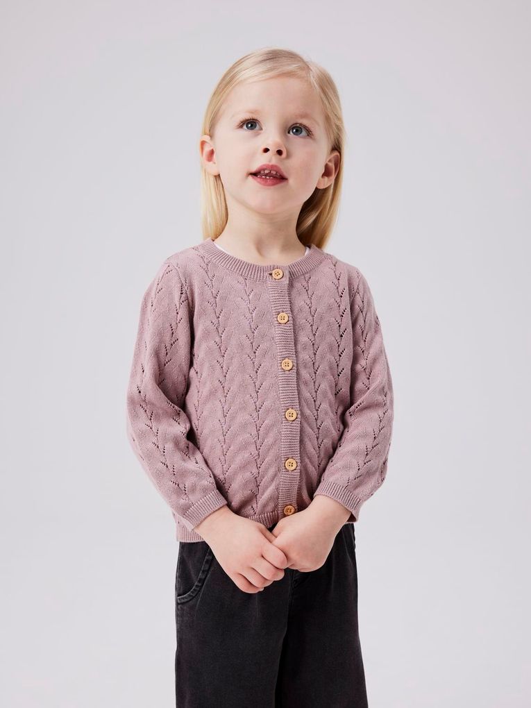 Name it Mädchen Strickjacke NMFBANNI LS KNIT CARD