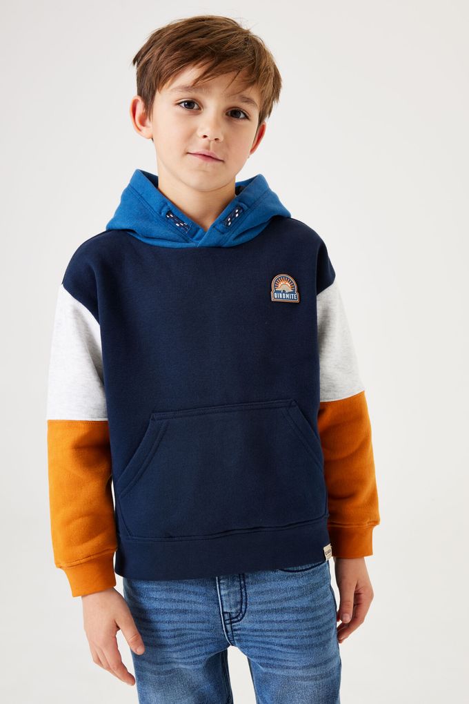 Garcia Jungen Hoodie Kapuzensweatshirt Farbblockdesign