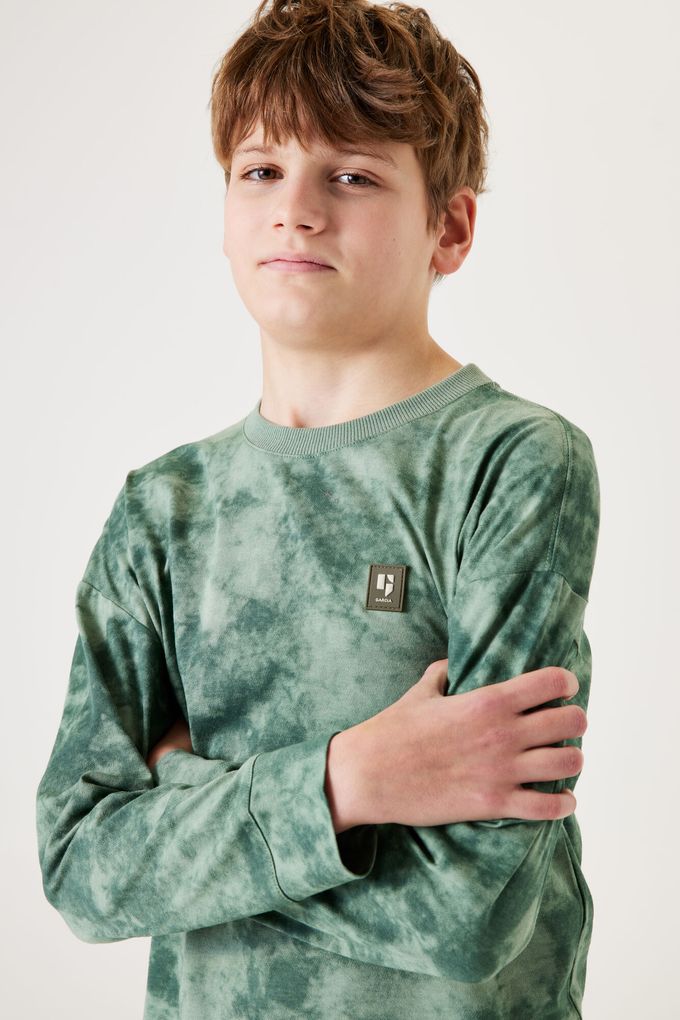 Garcia Jungen Langarmshirt Batik-Muster