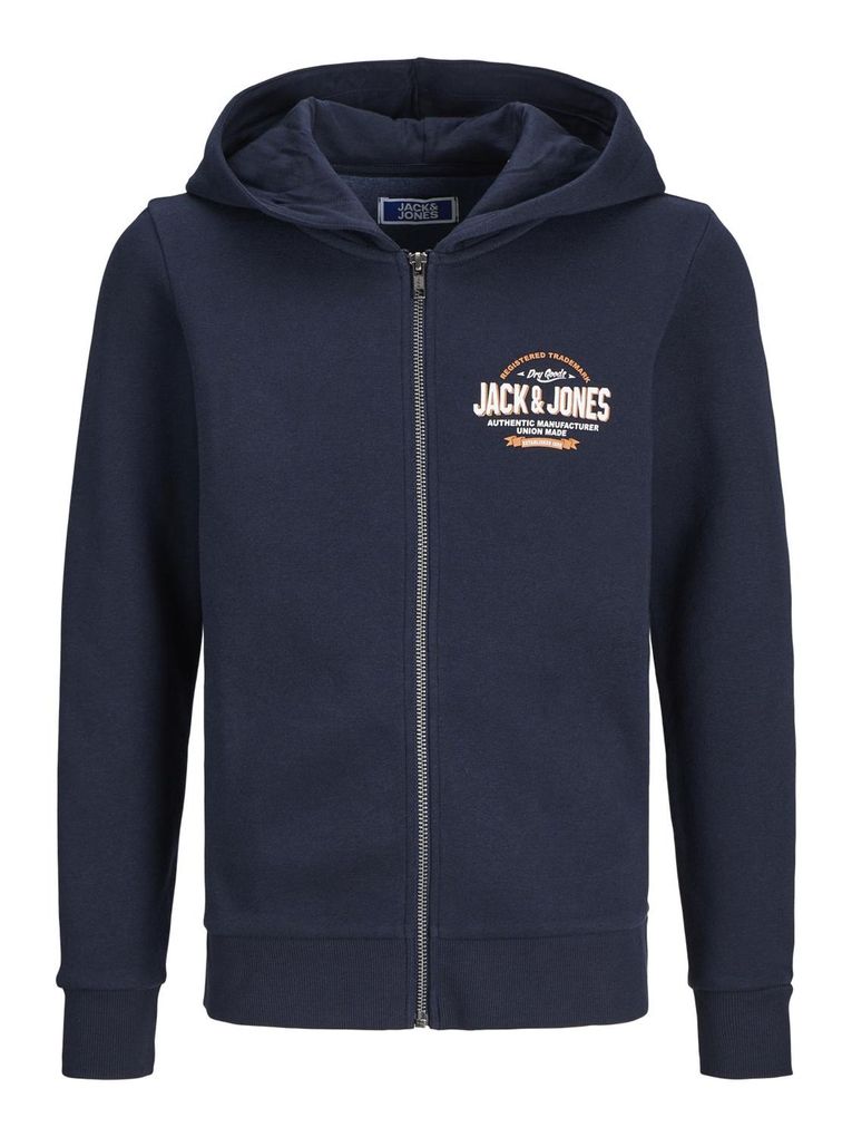Jack & Jones Jungen Sweatshirt-Jacke JJELOGO SWT ZIP HOOD MNI