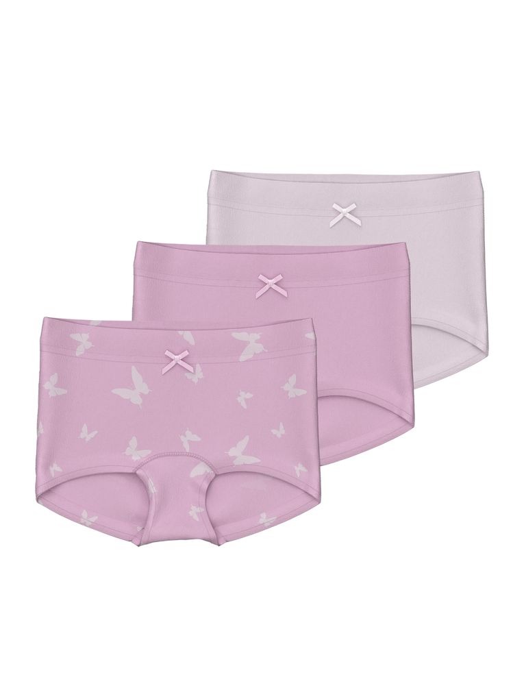Name it Mädchen Slip 3er Pack NMFTIGHTS 3P PINK BUTTERFLY