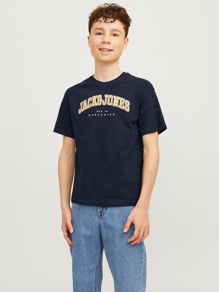 Jack & Jones Jungen T-Shirt kurzarm JJECALEB VARSITY TEE JNR