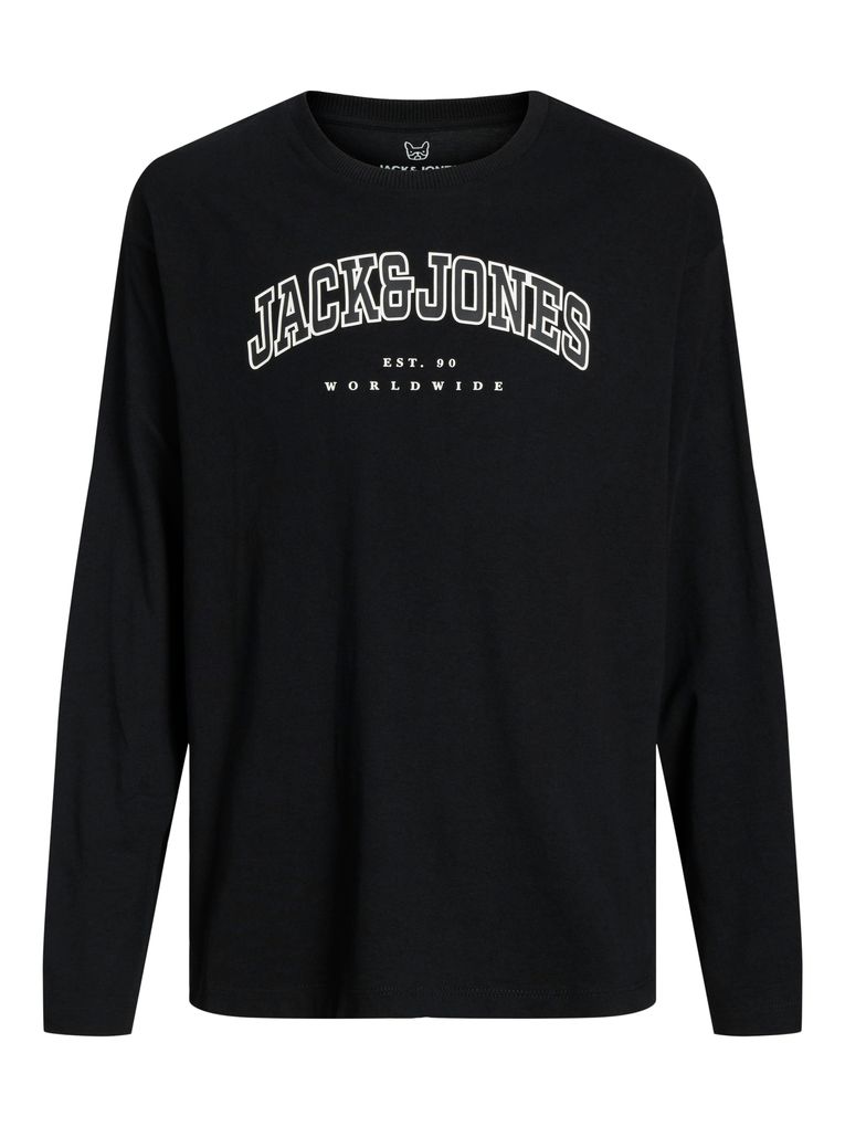 Jack & Jones Jungen Langarmshirt JJECALEB VARSITY TEE LS JNR