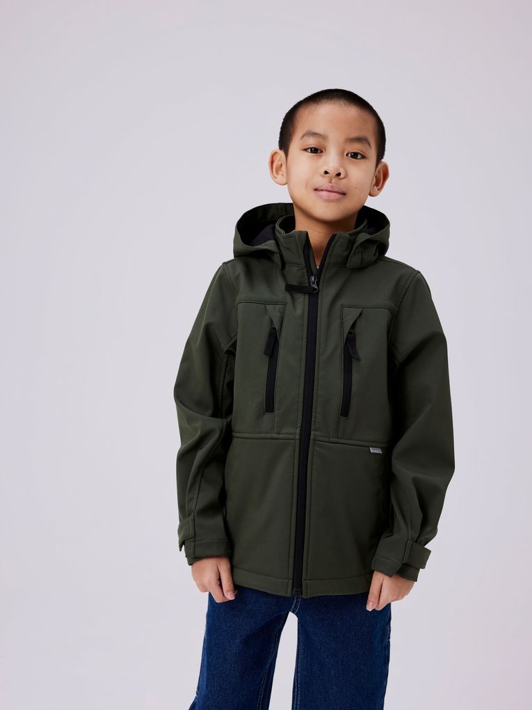 Name it Mädchen Jungen NKNALFA08 SOFTSHELL JACKET SPORT