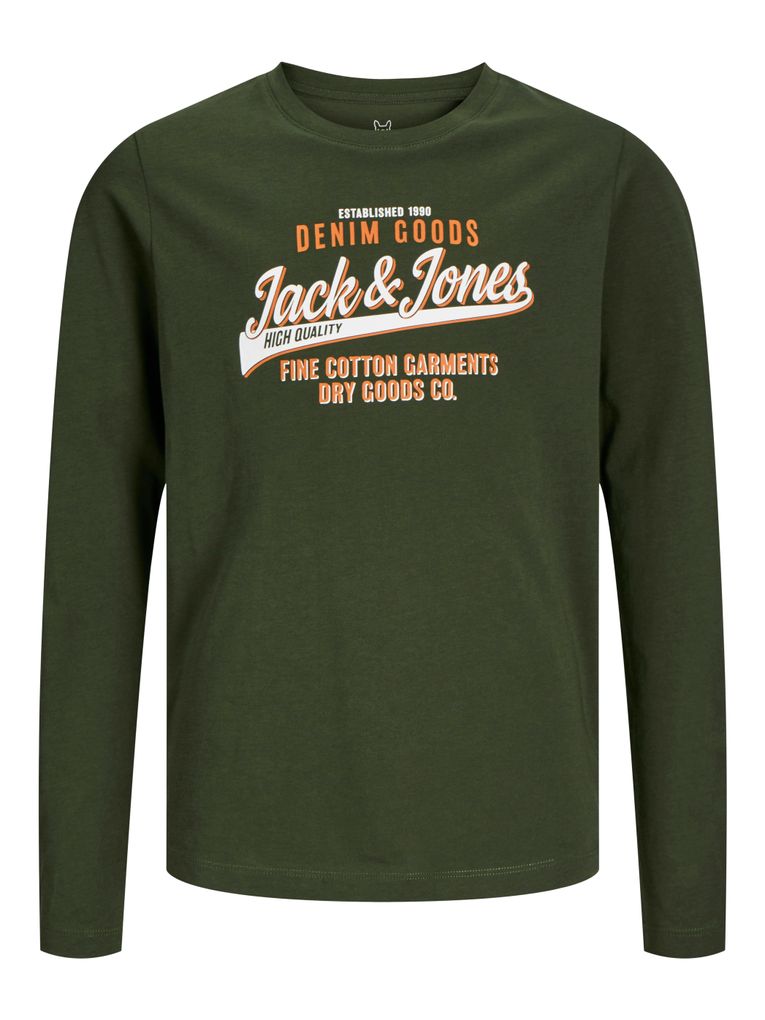 Jack & Jones Jungen Langarmshirt JJELOGO TEE LS O-NECK MNI