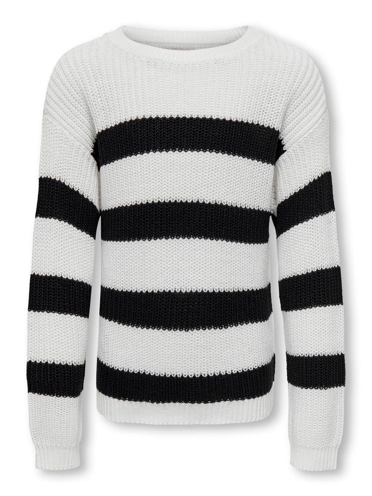Kids Only Mädchen Pullover KOGSIF LS STRIPED PULLOVER KNT