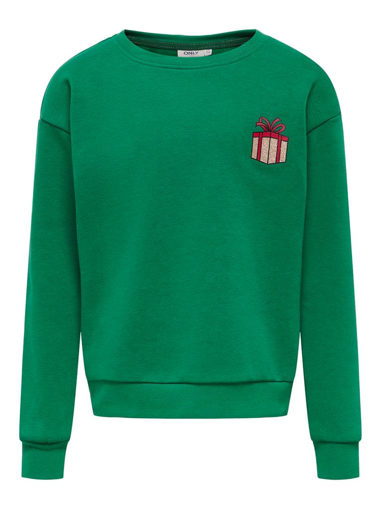 Kids Only Mädchen Sweatshirt KOGYDA XMAS L/S O-NECK BOX SWT