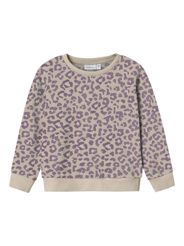 Name it Mädchen Sweatshirt NMFDAVINA LS SWEAT FLEECE BRU