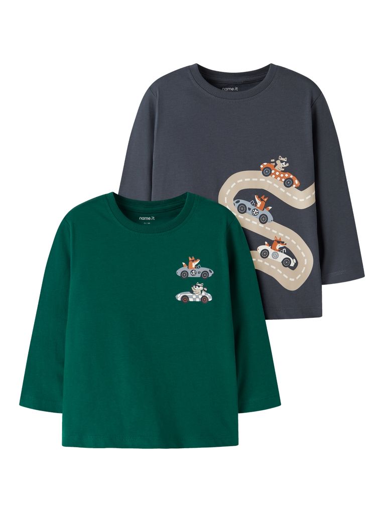 Name it Jungen Langarmshirts 2er Pack NMMVAGNO 2P LS LOOSE TOP