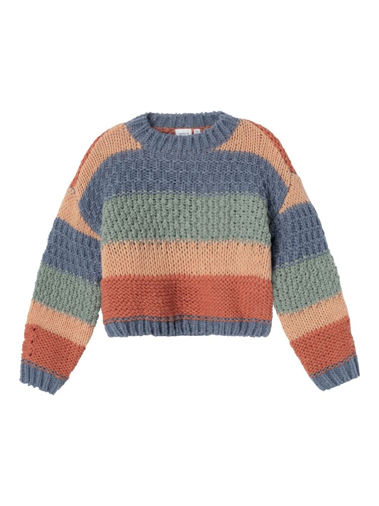 Name it Mädchen Pullover NKFOLAURA LS KNIT