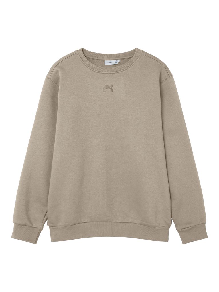 Name it Jungen Sweatshirt NKMOSSY LS NREG SWE BRU BF