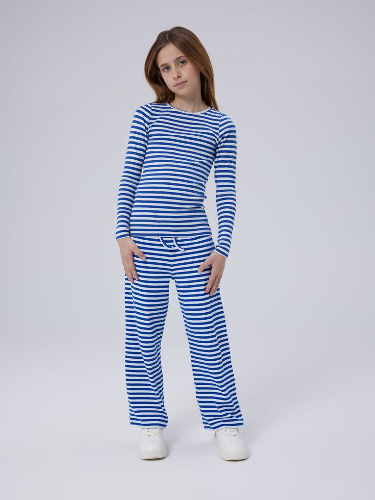 Name it Mädchen Sweathose geringelt NKFSURAJA STRAIGHT PANT