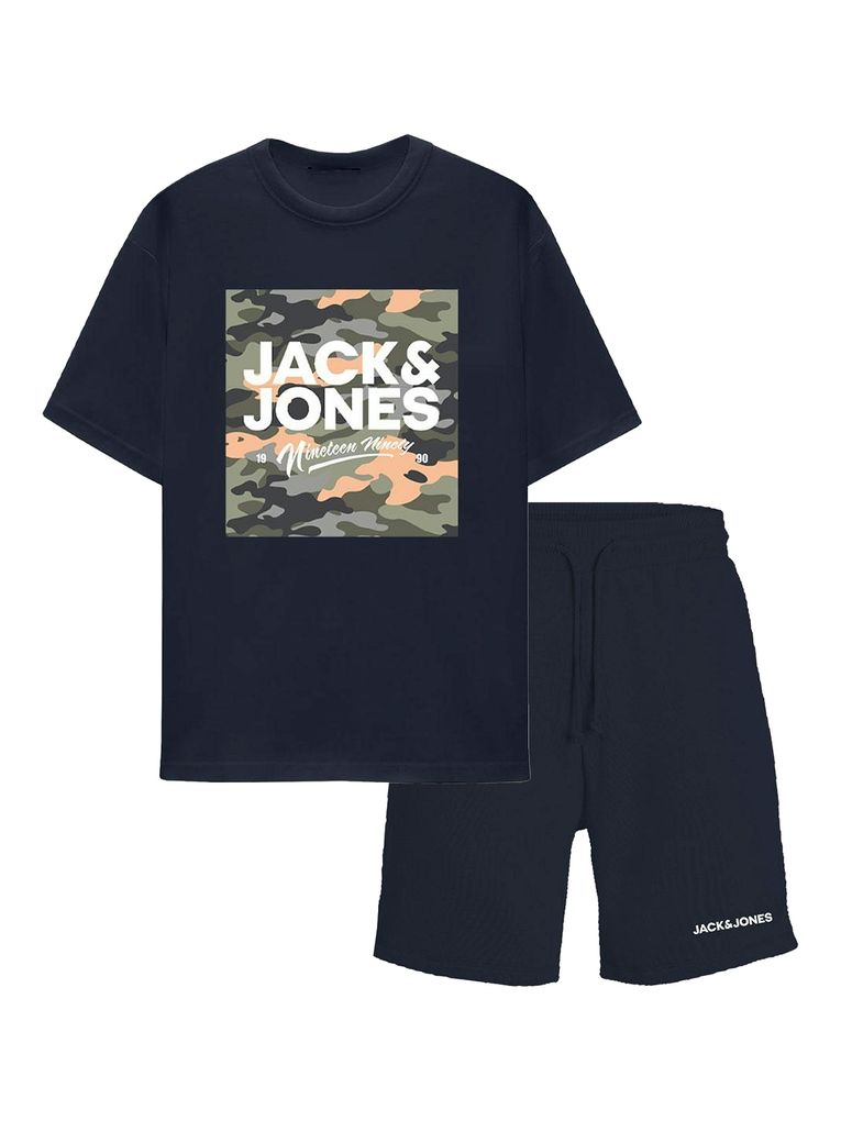 Jack & Jones Jungen  Loungewear Set JJPETE CAMO SET PACK JNR
