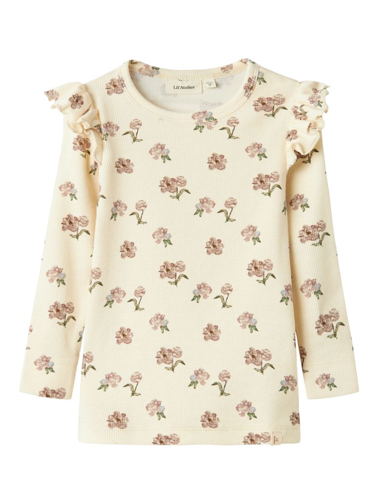 Lil' Atelier Mädchen Langarmshirt NMFGAVO EKO LS SLIM TOP LIL