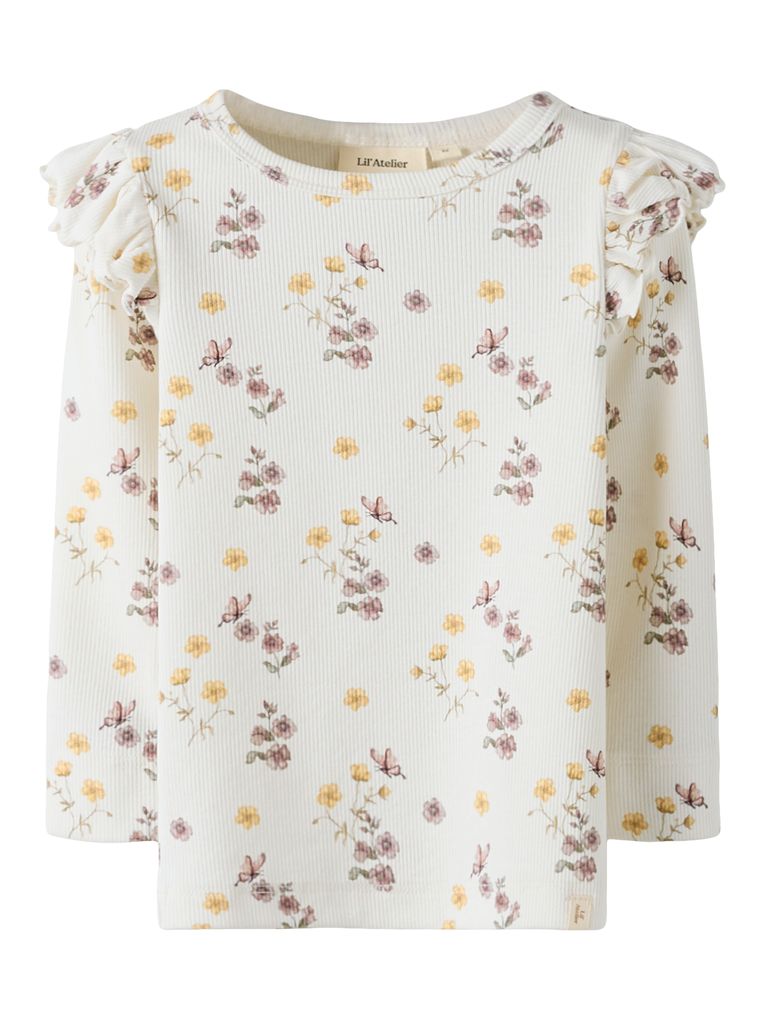 Lil' Atelier Mädchen Langarmshirt NMFGAVO EKO LS SLIM TOP LIL