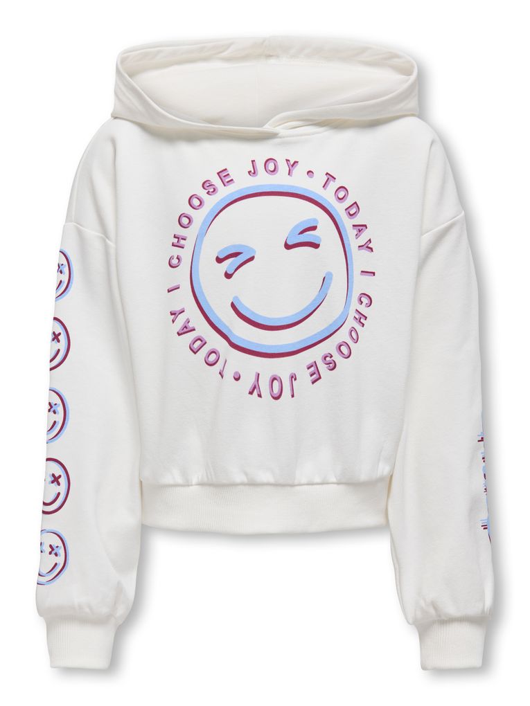 Kids Only Mädchen Kapuzensweatshirt KOGSMILE LIFE L/S HOOD