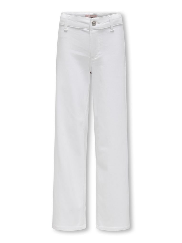 Kids Only Mädchen Jeans KOGSYLVIE CLEAN WIDE LEG WHITE