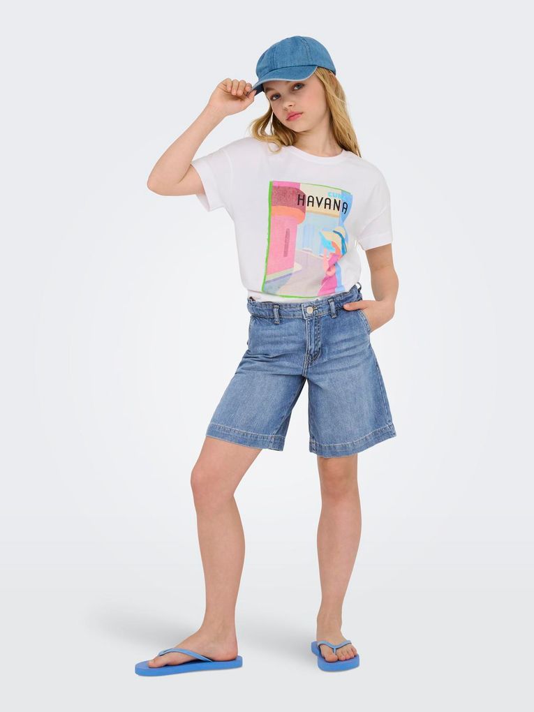 Kids Only Mädchen Jeans Shorts KOGPIERCE DNM SHORTS