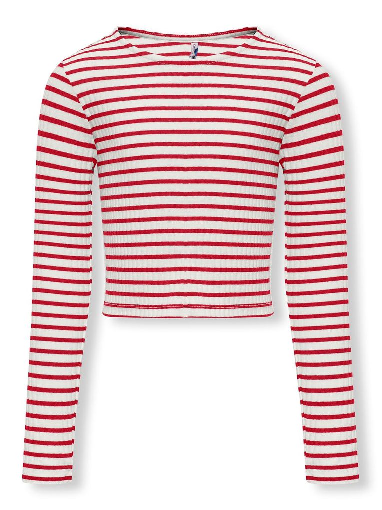 Kids Only Mädchen Langarmshirt KOGNELLA STRIPED L/S O-NECK TOP
