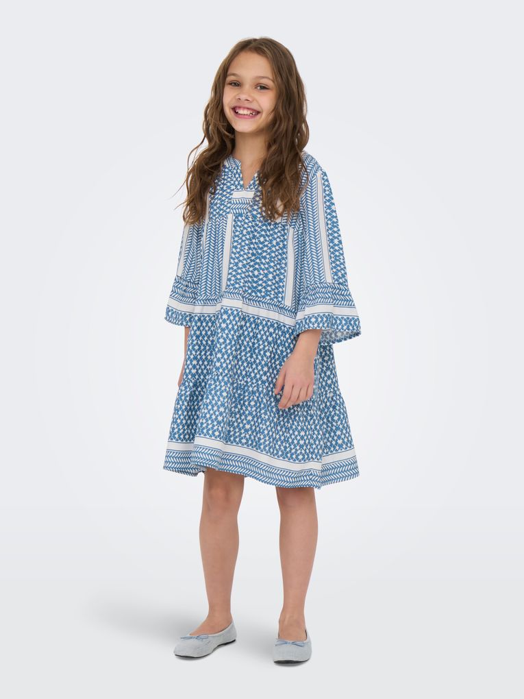 Kids Only Mädchen Sommer-Kleid KOGALBERTE 3/4 DRESS PTM