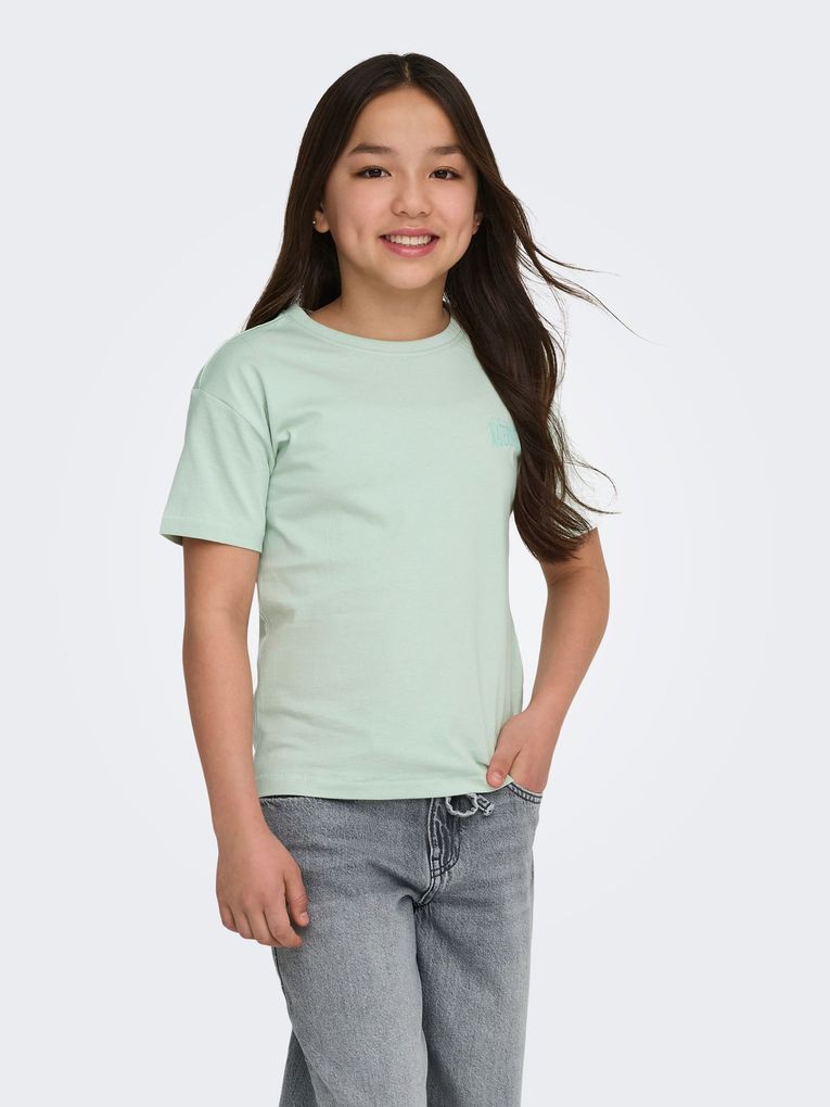 Kids Only Mädchen T-Shirt KOGHELEN LIFE S/S LOOSE TEE JRS