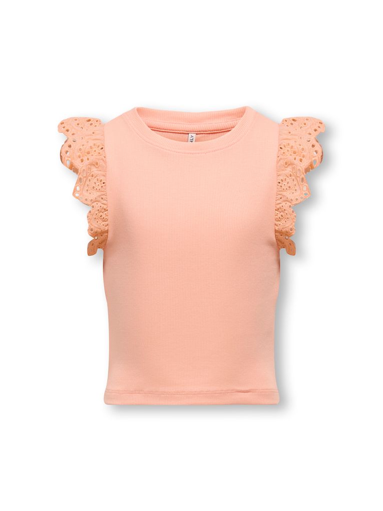 Kids Only Mädchen Rüschentop KOGDREA S/S TOP JRS