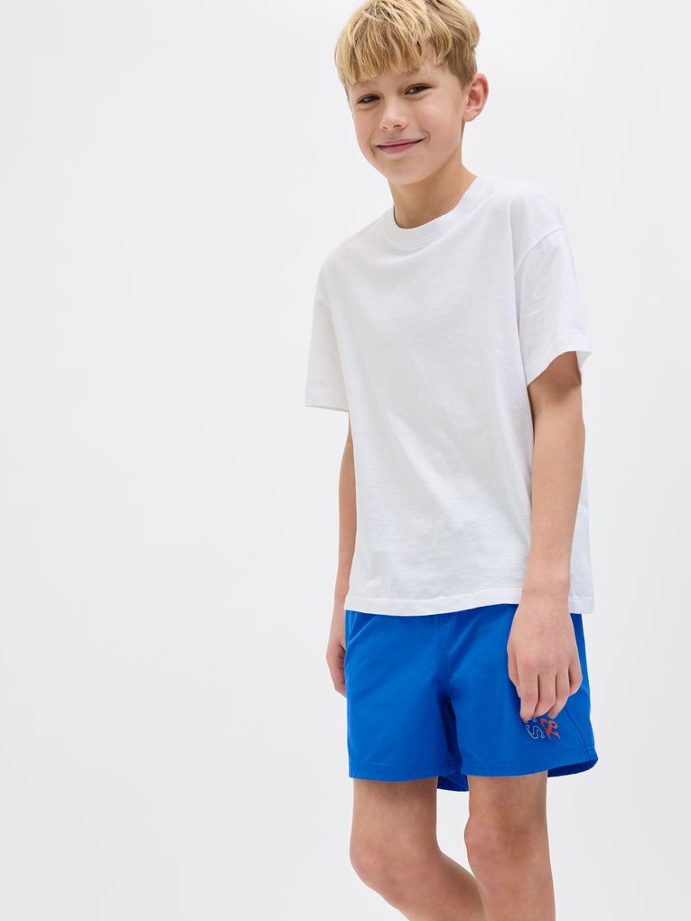 Jack & Jones Jungen Badeshorts JPSTMAUI JJSWIM DOUBLE LOGO JNR