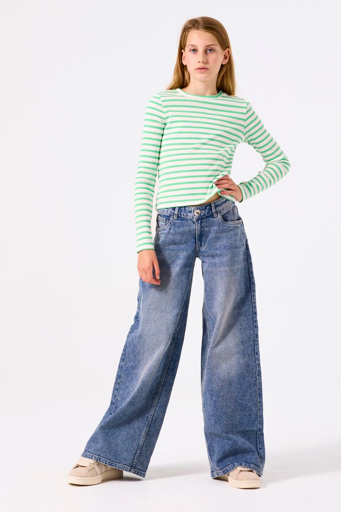 Garcia Mädchen Wide Leg Pant Jeans slim fit