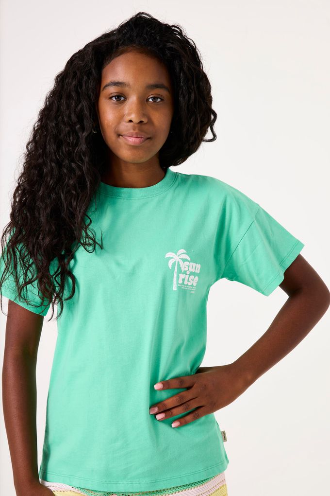 Garcia Mädchen T- Shirt mit Rückenprint
