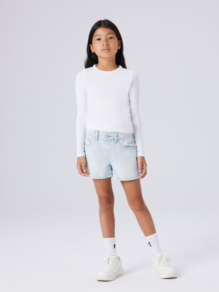 Name it Mädchen Jeansshorts NKFROSE REG DNM SHORTS 6042-AC